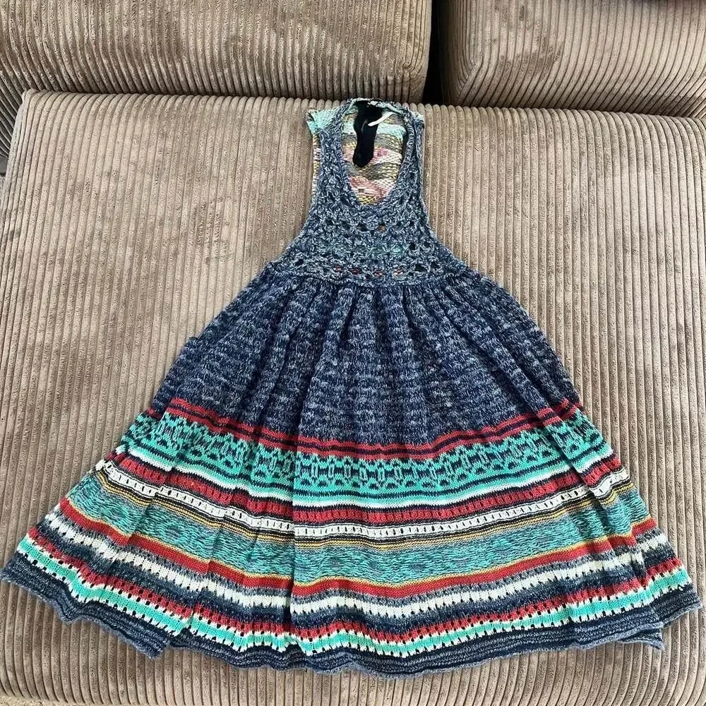 Free People Knit Swing Dress Small